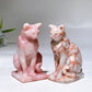 2.6" Crystal Cat Carving Crystal Healing Bulk Wholesale