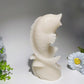 7.9" White Jade Fish Carvings Bulk Wholesale