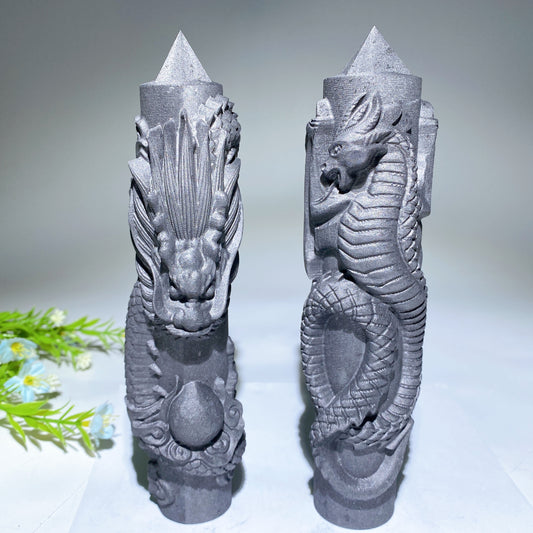 10.5-20cm Schungite Dragon Tower Crystal Healing Bulk Wholesale