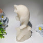 7.9" White Jade Fish Carvings Bulk Wholesale