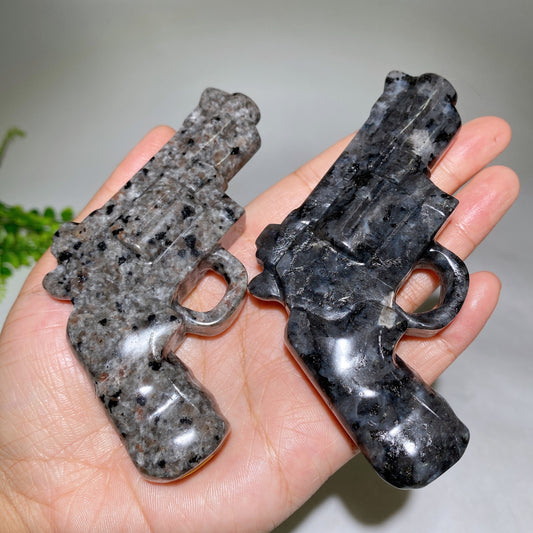 4.0" Natural Crystal Gun Carving Wholesale