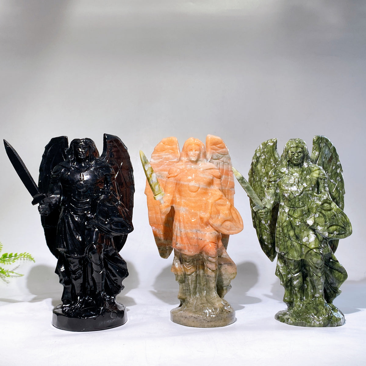 21cm Natural Crystal Angel Carving Wholesale