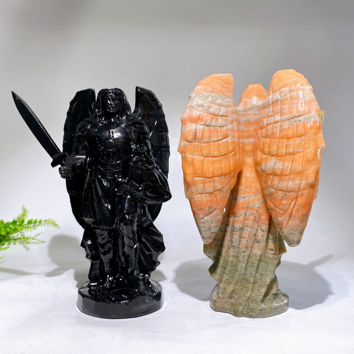 21cm Natural Crystal Angel Carving Wholesale
