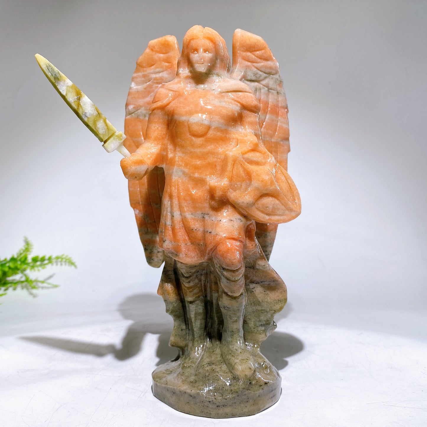 21cm Natural Crystal Angel Carving Wholesale