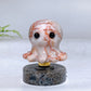 2.1" Natural Crystal Spinning Octopus with Yooperlite Base Wholesale
