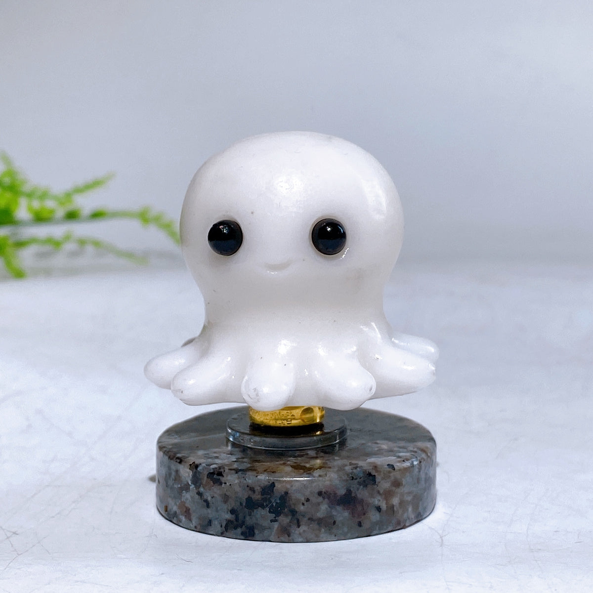 2.1" Natural Crystal Spinning Octopus with Yooperlite Base Wholesale