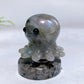 2.1" Natural Crystal Spinning Octopus with Yooperlite Base Wholesale