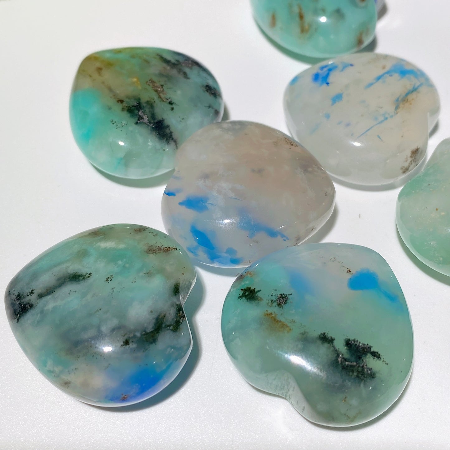 1.2" Quantum Quattro Shattuckite Quartz Heart Bulk Wholesale