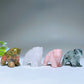 1.5" Mixed Crystal Mini Polar Bear Carvings Crystal Healing Bulk Wholesale