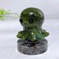 2.1" Natural Crystal Spinning Octopus with Yooperlite Base Wholesale