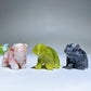 1.5" Mixed Crystal Mini Polar Bear Carvings Crystal Healing Bulk Wholesale