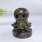 2.1" Natural Crystal Spinning Octopus with Yooperlite Base Wholesale
