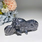 3.9" Pyrite Terahertz Black Obsidian Motorcycle Carvings Crystal Healing Bulk Wholesale