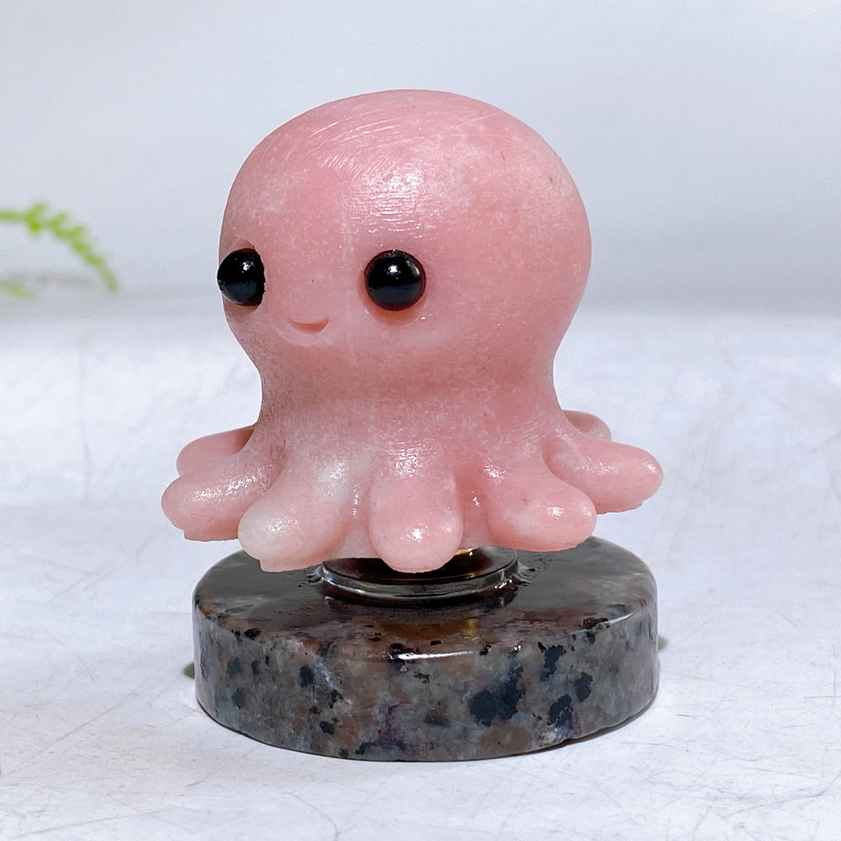 2.1" Natural Crystal Spinning Octopus with Yooperlite Base Wholesale