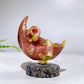 2.2" Natural Crystal Spinning Skeleton on Moon Carving with Yooperlite Base Carving Wholesale