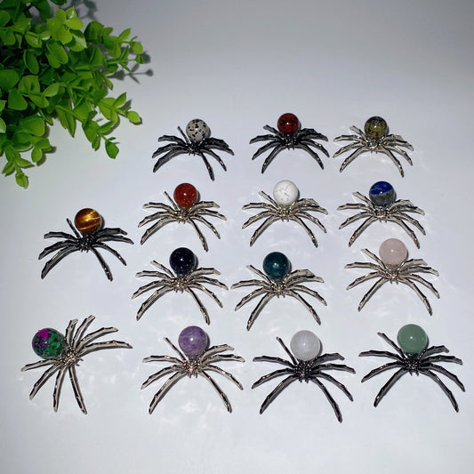 2.0" Mixed Crystal Spider Bulk Wholesale