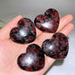 1.8"-2.0" Natural Astrophylite with Garnet Heart Wholesale
