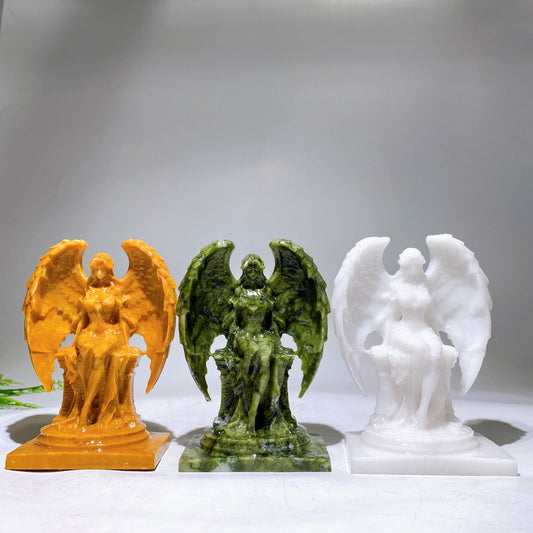 4.9" Natural Crystal Angel Carving Wholesale