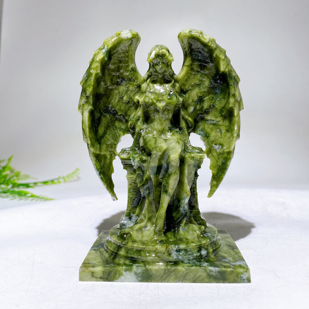 4.9" Natural Crystal Angel Carving Wholesale