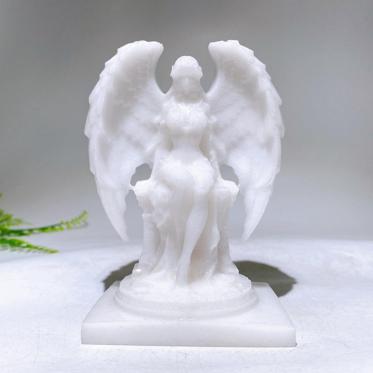 4.9" Natural Crystal Angel Carving Wholesale