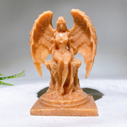 4.9" Natural Crystal Angel Carving Wholesale