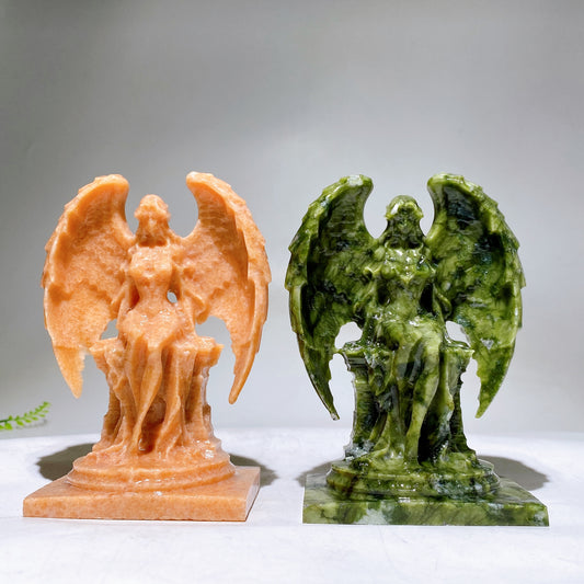 4.9" Natural Crystal Angel Carving Wholesale