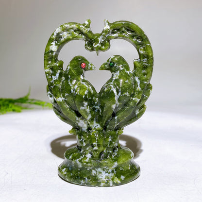 3.9" Natural Crystal Pigeon Carving Wholesale