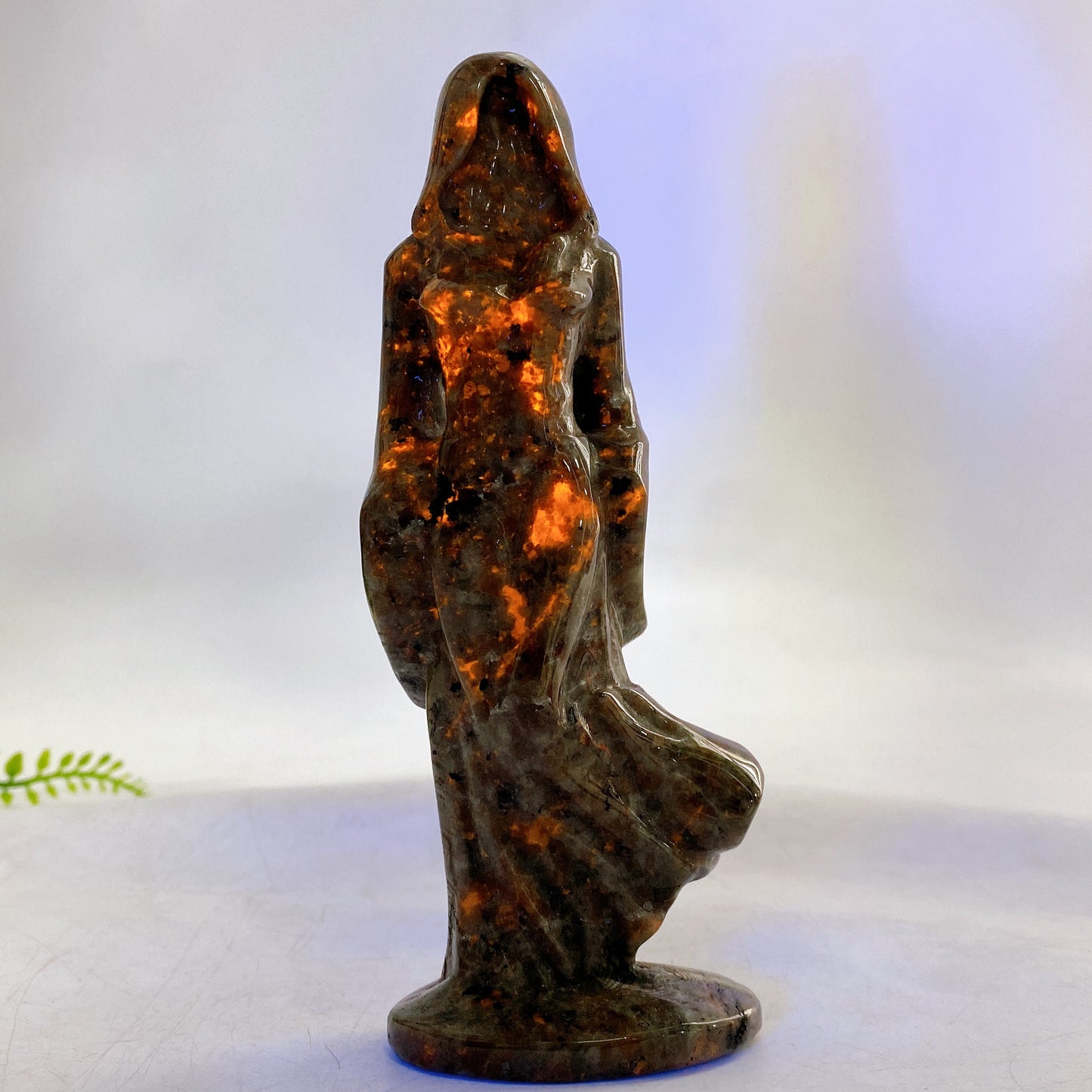 Yooperlite Black Obsidian Hooded Goddess Carving Wholesale