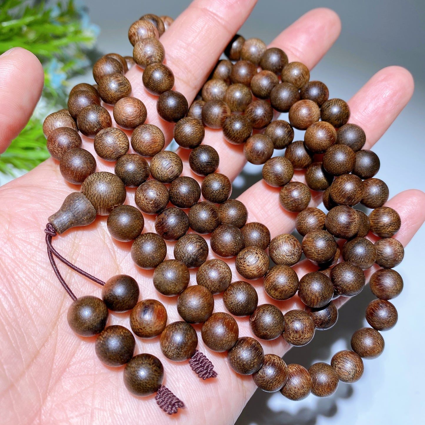 8mm 108 Beads Mala Agarwood Necklace Bulk Wholesale