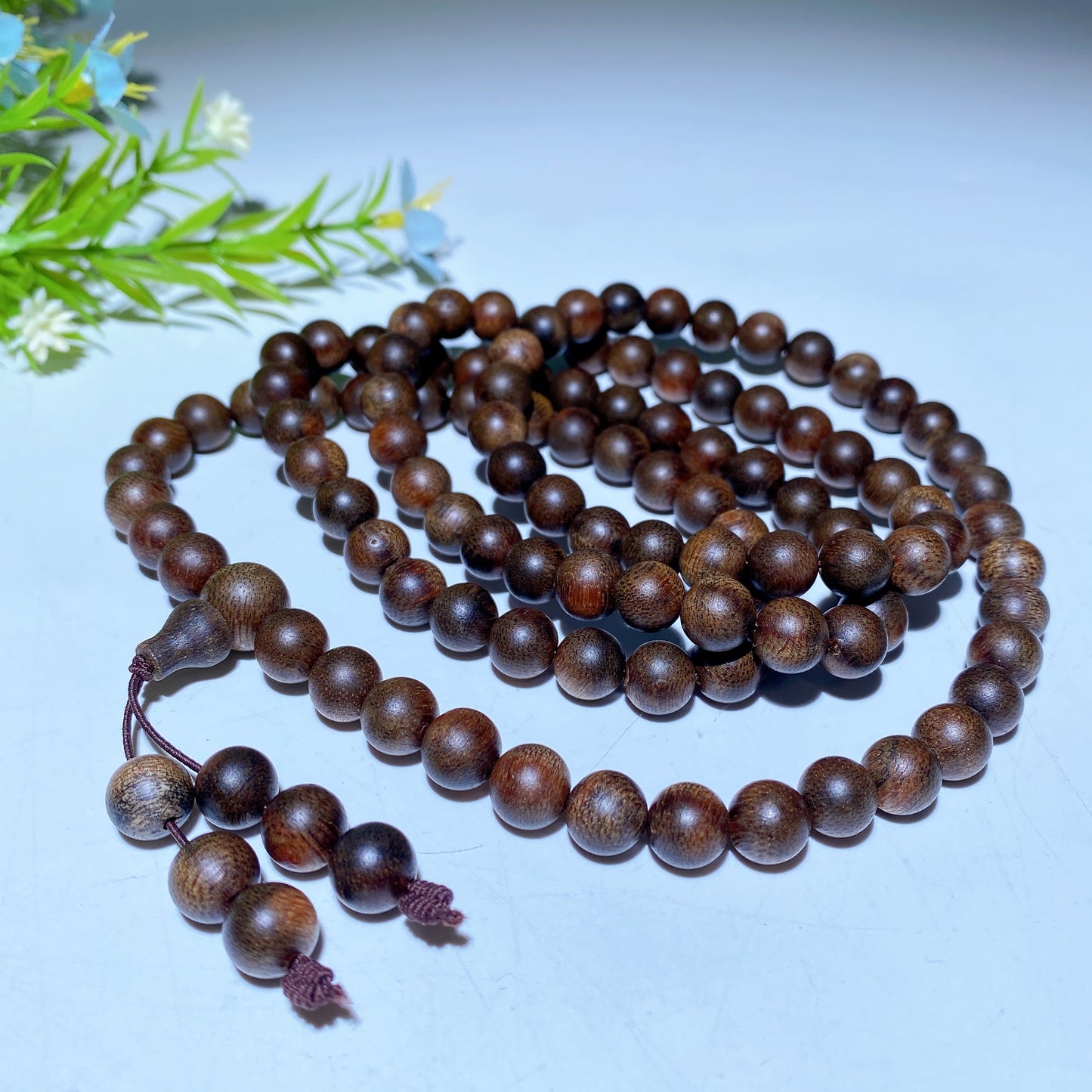 8mm 108 Beads Mala Agarwood Necklace Bulk Wholesale