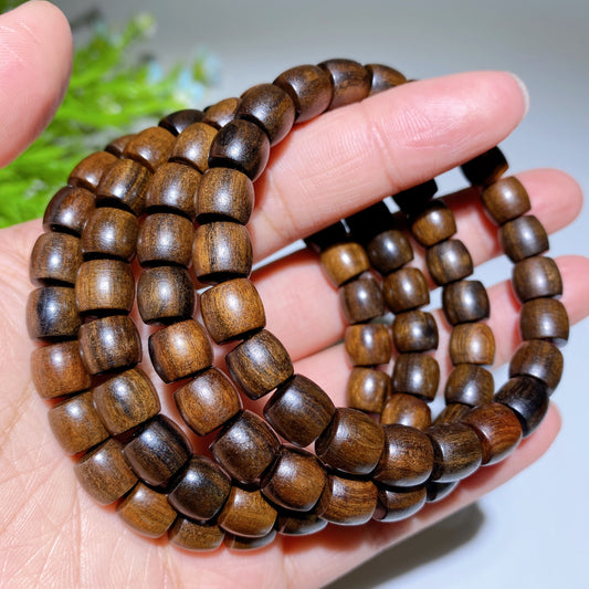 8-12mm Agarwood Golden Sandalwood Coke Bracelet Crystal Healing Bulk Wholesale