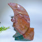 20cm Ocean Jasper Moon Face Carvings Free Form Bulk Wholesale