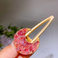 Crystal Chips Round Moon Star Heart Shape Hairpin Crystal Healing Bulk Wholesale