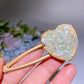 Crystal Chips Round Moon Star Heart Shape Hairpin Crystal Healing Bulk Wholesale