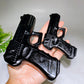 4.0" Natural Crystal Gun Carving Wholesale New