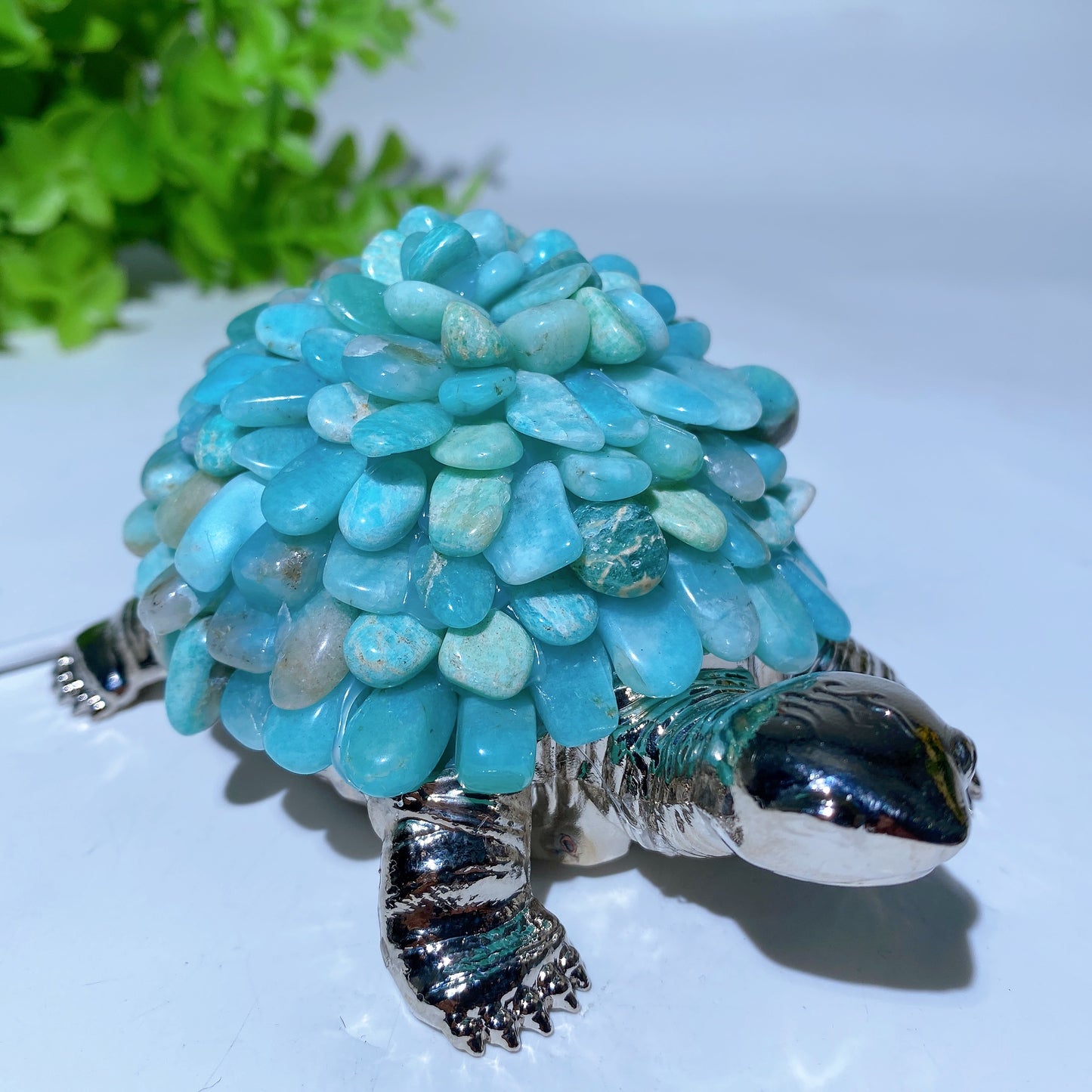 LED Light Crystal Chips Turtle Free Form Bulk Wholesale