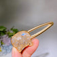 Crystal Chips Round Moon Star Heart Shape Hairpin Crystal Healing Bulk Wholesale