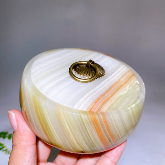 Afghan Jade Jewelry Box with Cover Carving Wholesale New Arrival