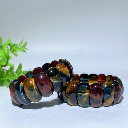 Lapis Fluorite Terahertz Rainbow Tiger Eye Crystal Bangle Crystal Healing Bulk Wholesale