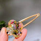 Crystal Chips Round Moon Star Heart Shape Hairpin Crystal Healing Bulk Wholesale
