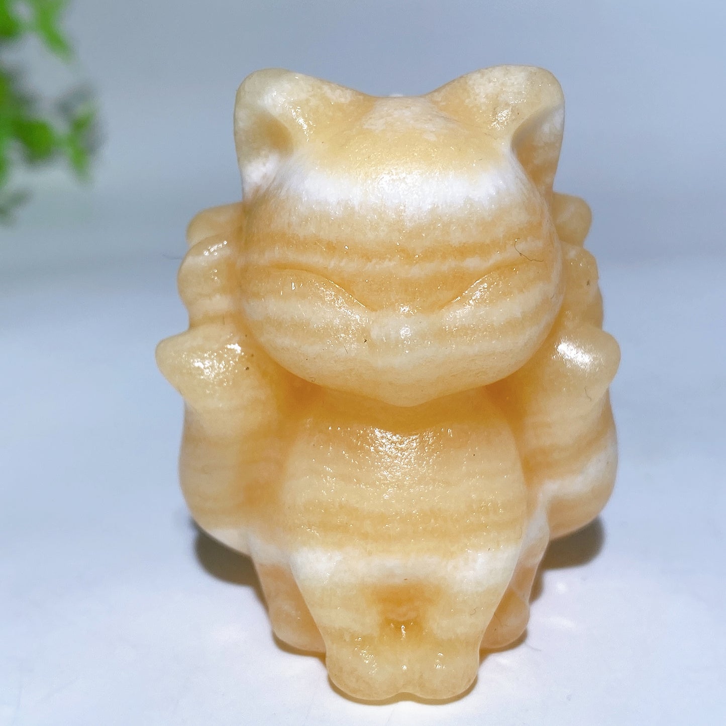 1.9" Mixed Crystal Nine-tails Fox Carvings Crystal Healing Bulk Wholesale