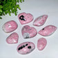 1.5"-2.8" Peru Rhodochrosite Heart Palm Carvings Bulk Wholesale