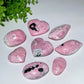 1.5"-2.8" Peru Rhodochrosite Heart Palm Carvings Bulk Wholesale