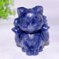 1.9" Mixed Crystal Nine-tails Fox Carvings Crystal Healing Bulk Wholesale