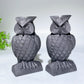 3.3" Schungite Owl Carvings Crystal Healing Bulk Wholesale