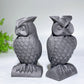 3.3" Schungite Owl Carvings Crystal Healing Bulk Wholesale