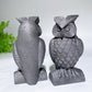 3.3" Schungite Owl Carvings Crystal Healing Bulk Wholesale