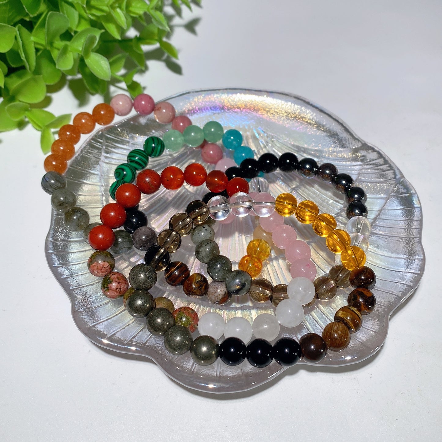 8mm Mixed Crystal Good Meaning Bracelet Bulk Wholesale