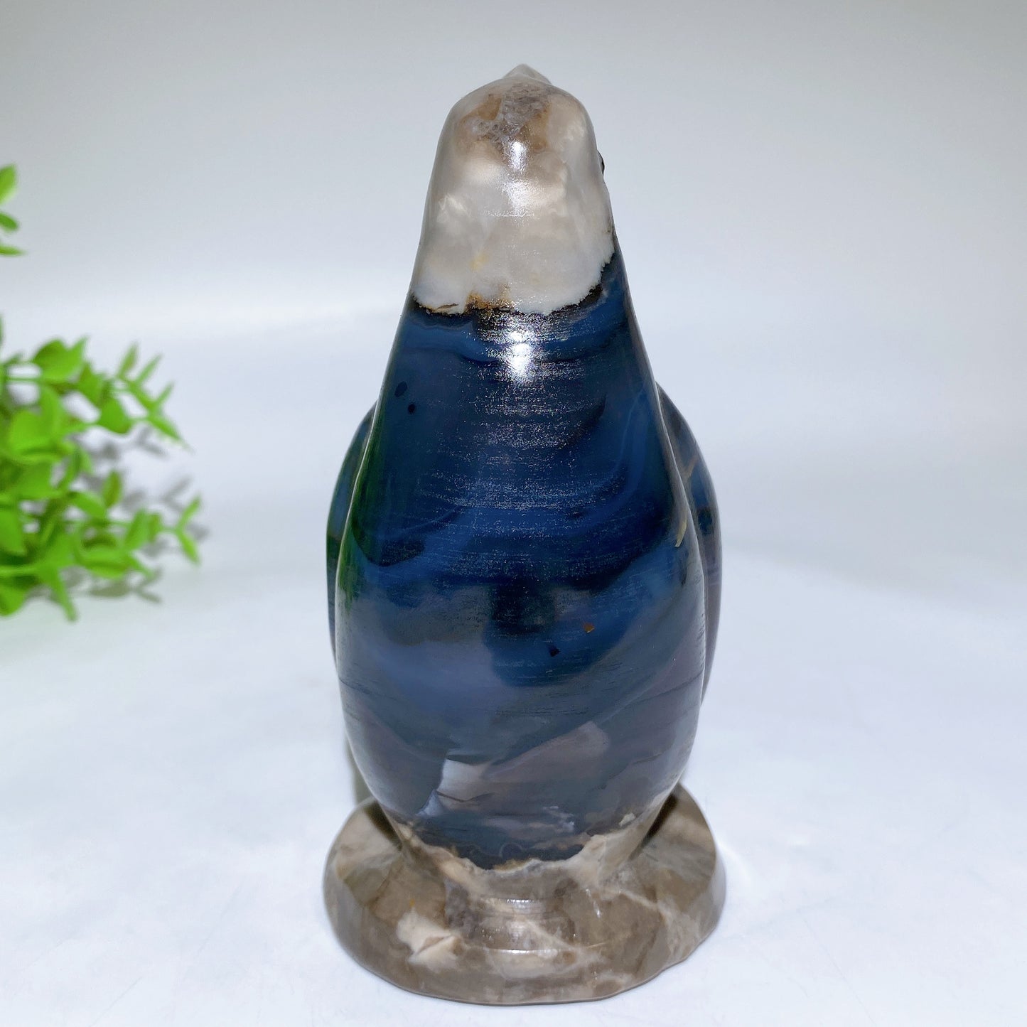 5.0" UV Reactive Volcanic Agate Penguin Carvings Bulk Wholesale