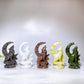3.9" 4.8" Natural Cryrstal Wolf Moon Carving Wholesale New Arrival
